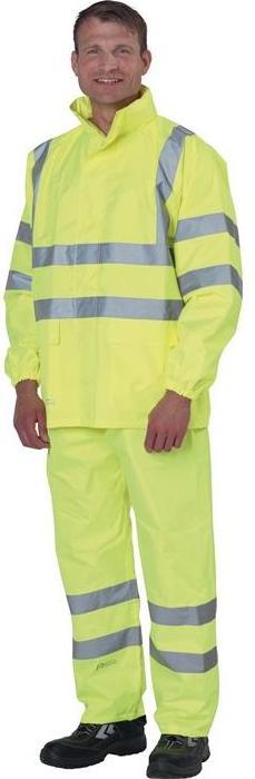 Actual product image Prevent High-visibility rainproof jacket size XXL yellow 100% PES (XXL)