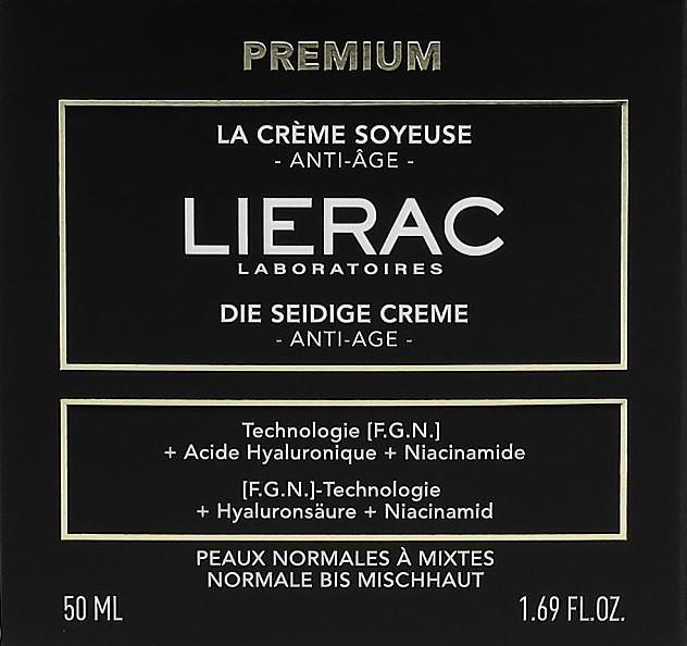 Nährwerte und Zutaten Lierac Premium seidige Creme (50 ml, 24h Creme)
