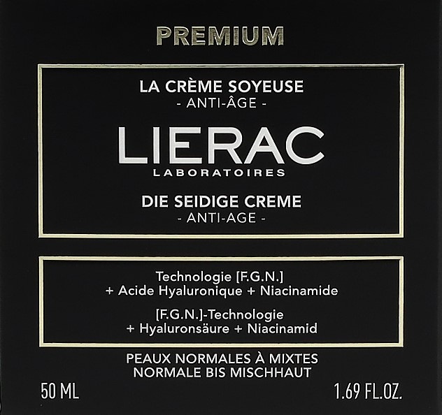 Valori nutrizionali e ingredienti Lierac Crema setosa premium 50 ml (50 ml, Crema 24h)