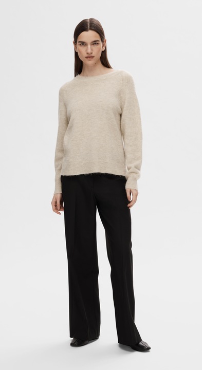 Produktbild Selected Femme Rundhalsausschnitt Woll Pullover (XS)