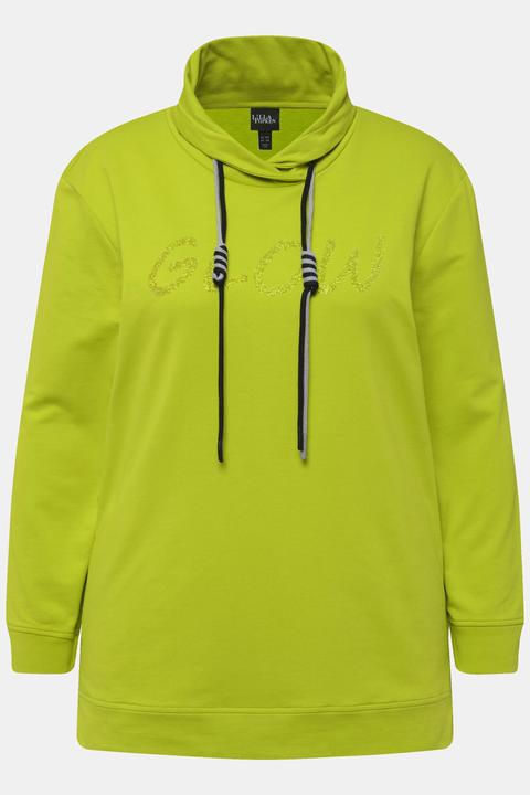 Actual product image Ulla Popken GLOW Lettered Collared Sweatshirt (46, 48)