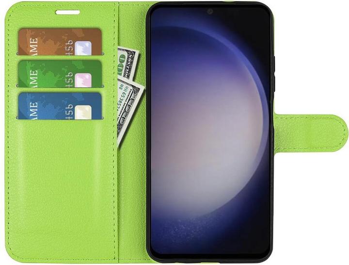 Actual product image Cover-Discount Leather case cover green (Samsung Galaxy S24)