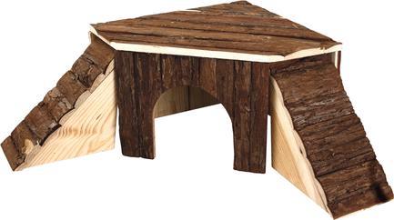 Karlie Wonderland Natuurlijk Houten Huis met Ladder