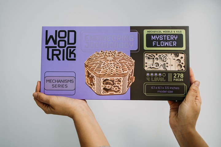 Produktbild Wood Trick Mystery Flower- Schmuckkästchen