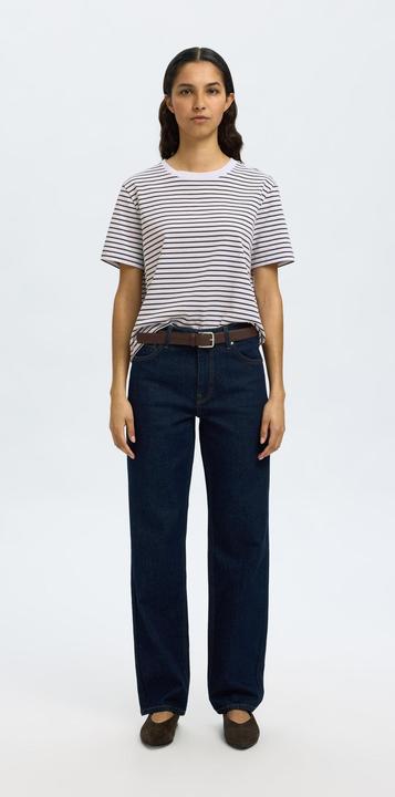 Actual product image Selected Femme Slfessential Ss Striped Boxy Tee Noos (XL)