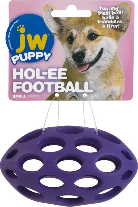 Actual product image JW Dog Toy Hol-ee Football Small, Ø 12 cm, Assorted (Dog chew toy)