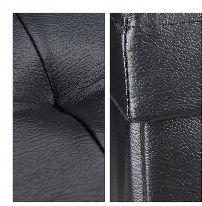 Actual product image Relaxdays Folding Storage Bench, Faux Leather (75 cm)