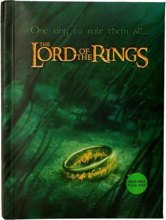 Image du produit SD Toys LE SEIGNEUR DES ANNEAUX - One Ring... - Cahier Lumineux "15x25x3cm (À rayures, Couverture rigide)