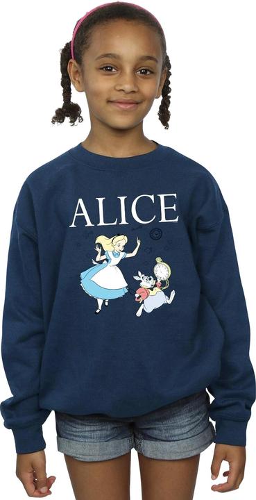 Produktbild Disney Alice im Wunderland Mädchen folgen dem Kaninchen Sweatshirt (104)