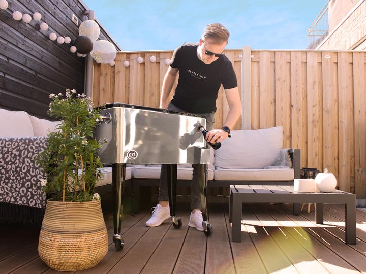 Actual product image Axi Retro Cooler Stainless Steel (76 l)