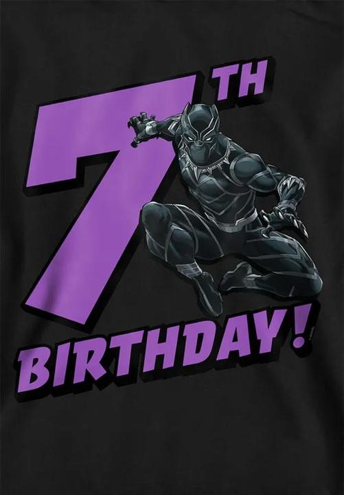 Produktbild Black Kapuzenpullover 7. Geburtstag (128)