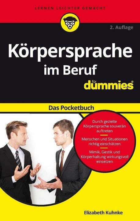 Produktbild Körpersprache im Beruf für Dummies Das Pocketbuch (Deutsch, Elizabeth Kuhnke, 2017)