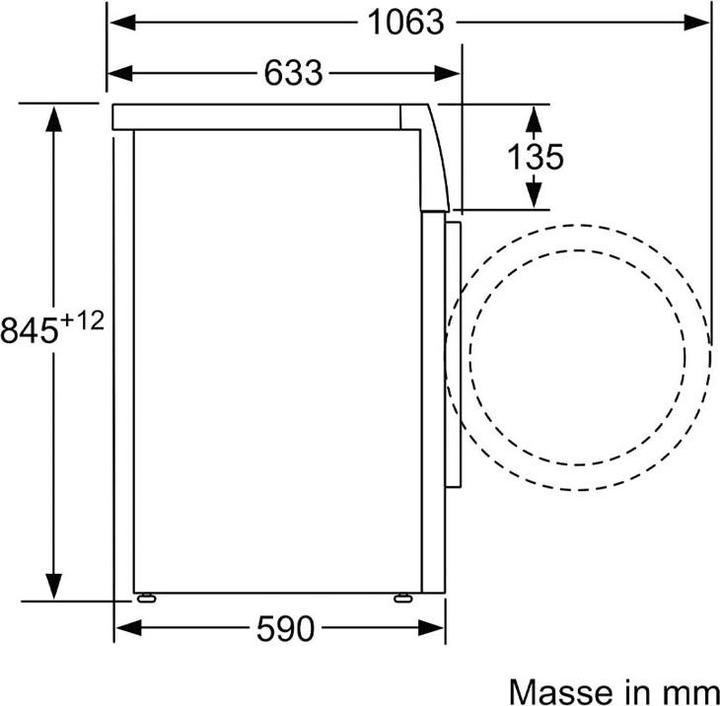 Image du produit Bosch Hausgeräte WAN281A3CH (8 kg, Gauche, Fiche CH)