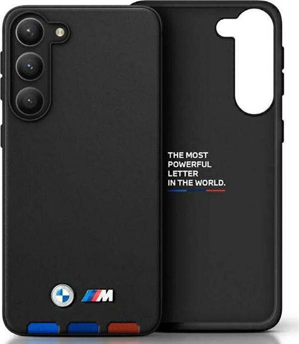 BMW Etui BMHCSA5422PTDK A54 czarny/black Leather Stamp Tricolor (Samsung Galaxy A54 5G)