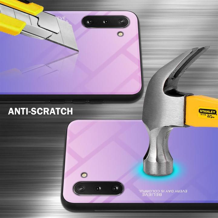 Produktbild Cadorabo TPU 2 Farben Glas Cover (Samsung Galaxy Note 10)