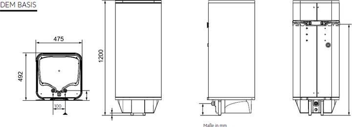 Nutritional values and ingredients AEG Haustechnik Basic wall-mounted cylinder DEM 120 Basic 120l unpressurised and pressure-resistant 234200 EEF. c
