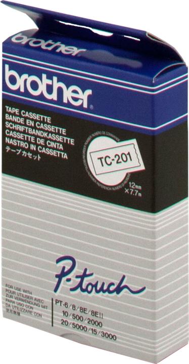 Immagine prodotto Brother Tc-201 (1.20 cm, Nero)