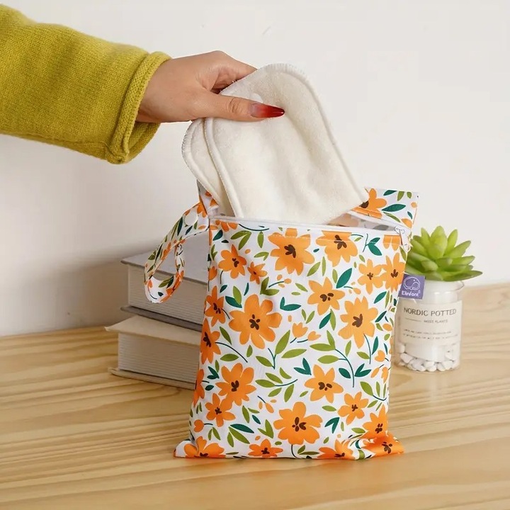 Actual product image ASMI 2 Stück Wetbag Windeltasche Set 19x25 cm