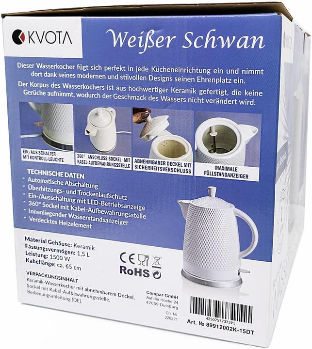 Immagine prodotto Kvota Kettle (1.50 l)