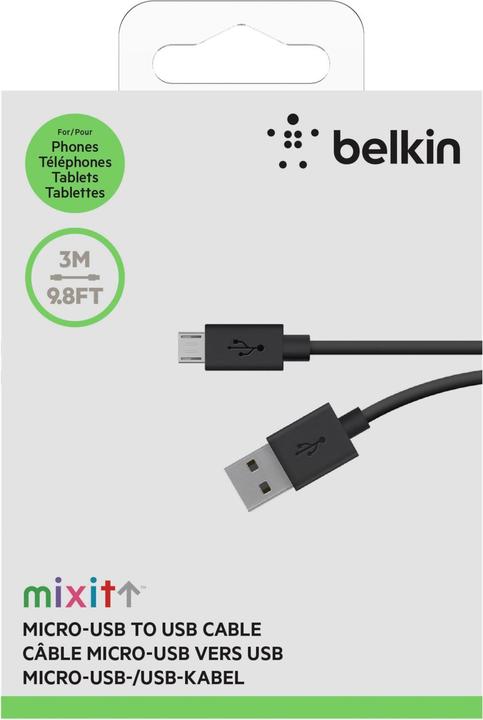 Image du produit Belkin USB 2.0 (3 m, USB 2.0)