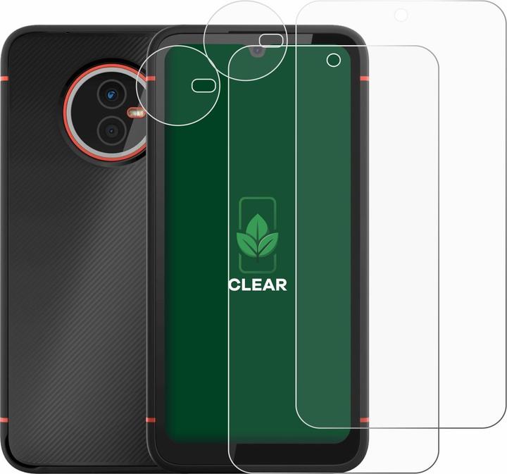 Produktbild ScreenLeaf Schutzfolie nachhaltiger Displayschutz Displayschutzfolie Folie Klar Transparent (2 Stück, Gigaset GX4)