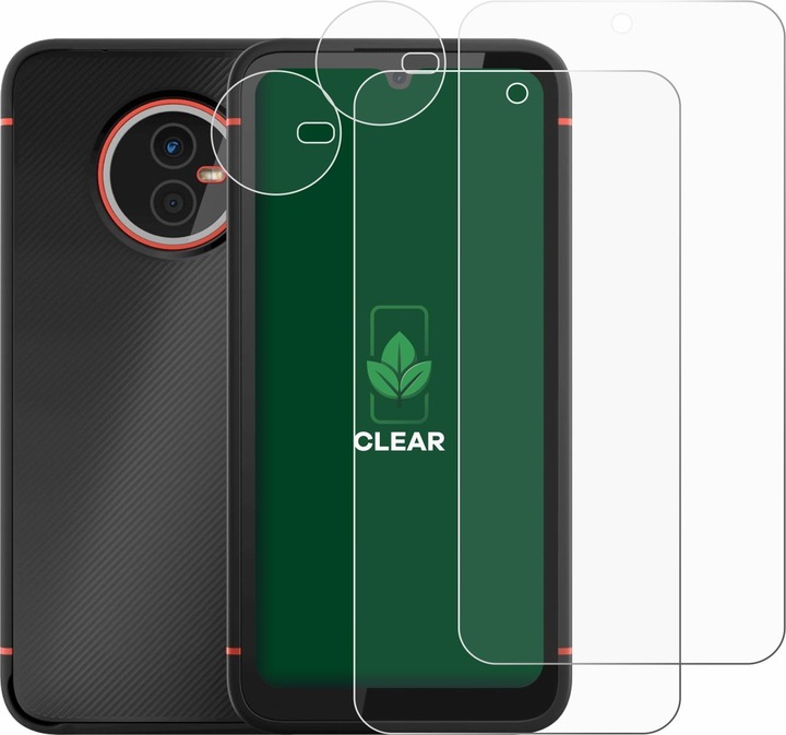 Actual product image ScreenLeaf Protective film sustainable screen protector screen protector film clear transparent (2 Piece, Gigaset GX4)