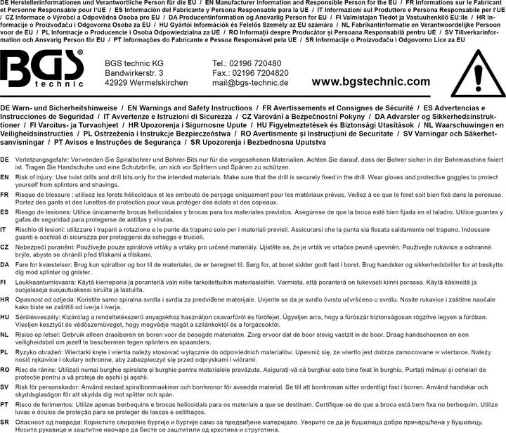 Produktbild BGS Spiralbohrer HSS-G titan-nitriert 2,5 mm 2-tlg. (2,5 mm)