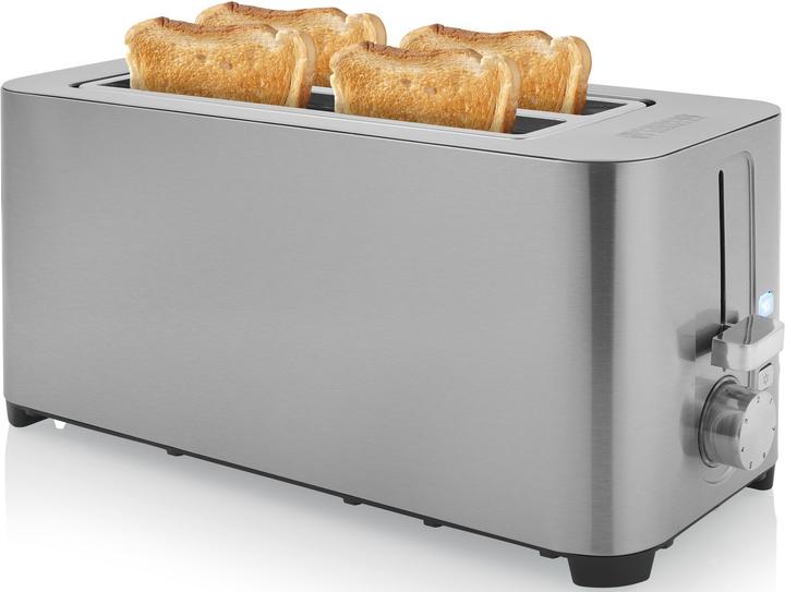 Image du produit Princess Grille-pain en acier 142402, 2 fentes longues - 7 MARCHES réglables - 1400 W