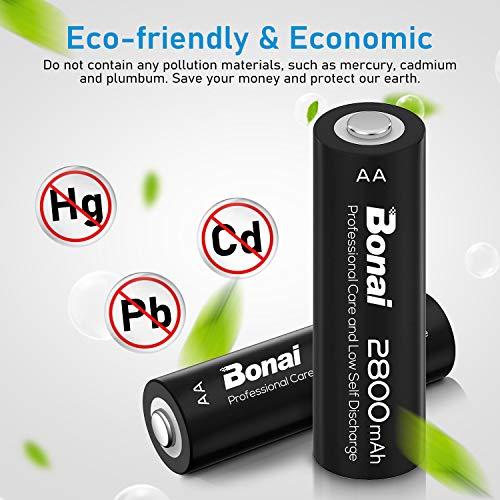 Actual product image Bonai Rechargeable batteries (24 pcs., AA, 2800 mAh)