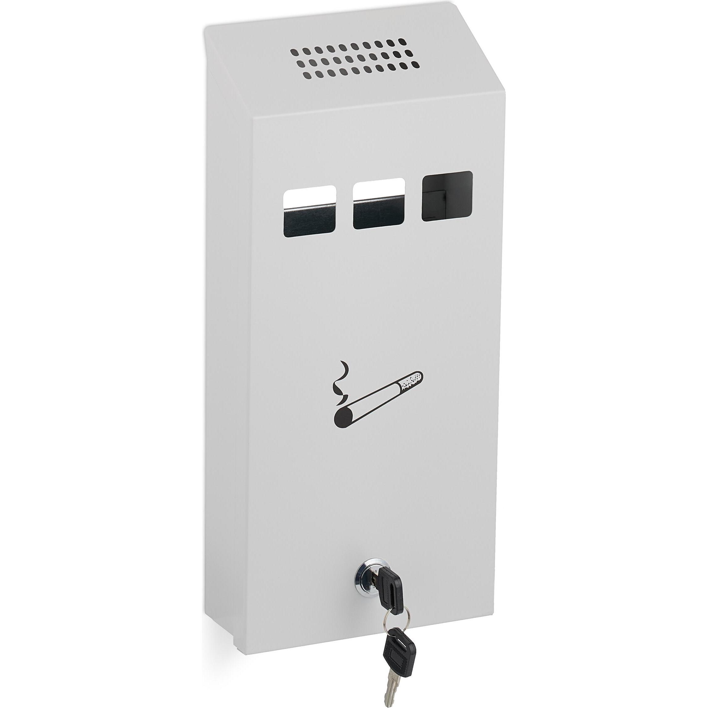 Relaxdays, Aschenbecher, Wandaschenbecher