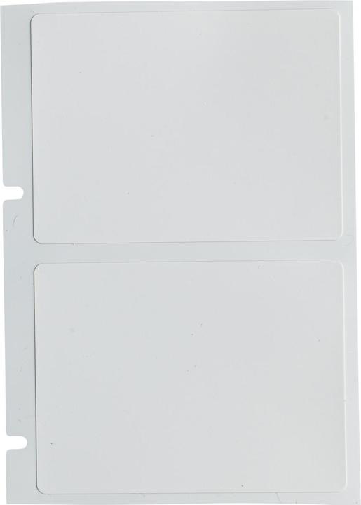 Produktbild Brady A55-3-437, Polyvinylfluorid, Weiss, matt, 50.80 x 38.10 mm, selbstverlöschend, permanent (380