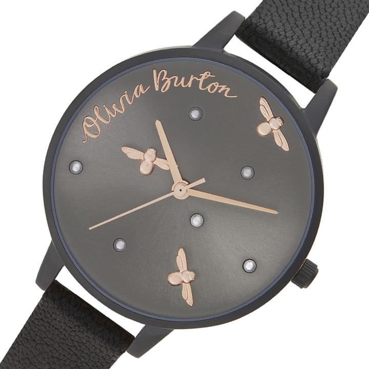 Image du produit Olivia Burton Montre à bracelet en cuir (Montre analogique, 34 mm)