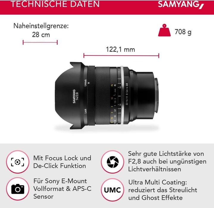 Actual product image Samyang MF 2.8/14 MK2 Sony E-Mount (Sony E, full size)