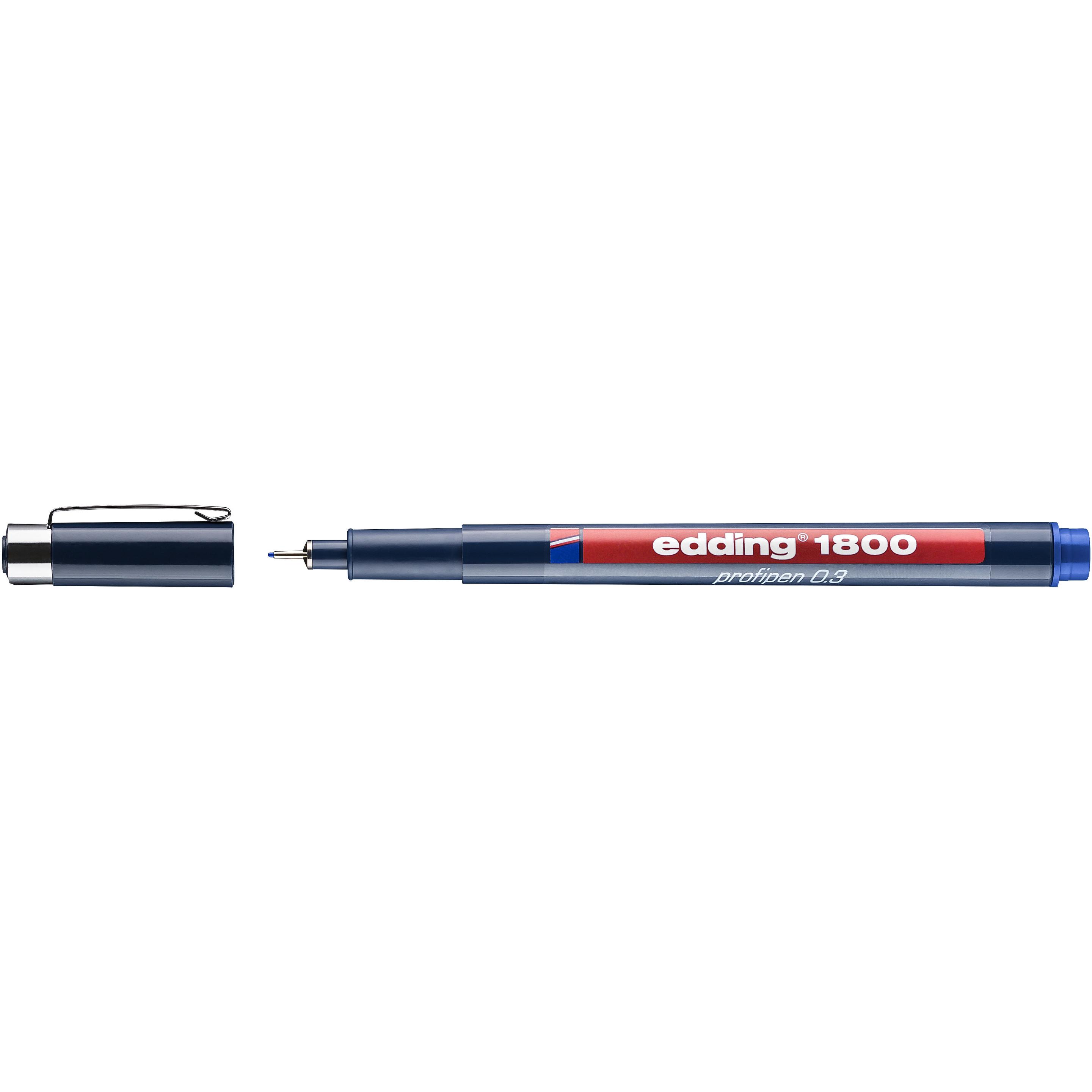 Edding, Schreibstifte, Faserzeichner Profipen 1800 (Blau, 10 x)