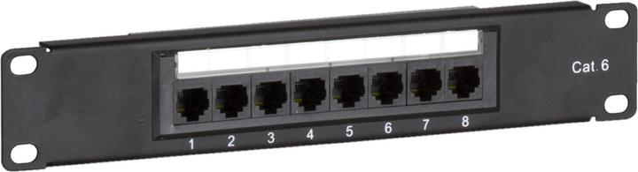 Produktbild DS-IT Patchpanel 10”, 8-fach UTP Patchpanel CAT 6
