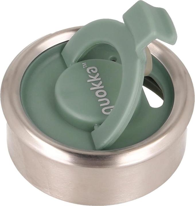 Actual product image Quokka Boost Coffee Tumbler - Stainless steel thermo mug with tea strainer 400 ml (pine) (0.40 l)