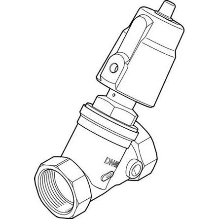Festo, Tubatura, G1 1/2 Angle Seat Valve 2/2 way, 6 bar