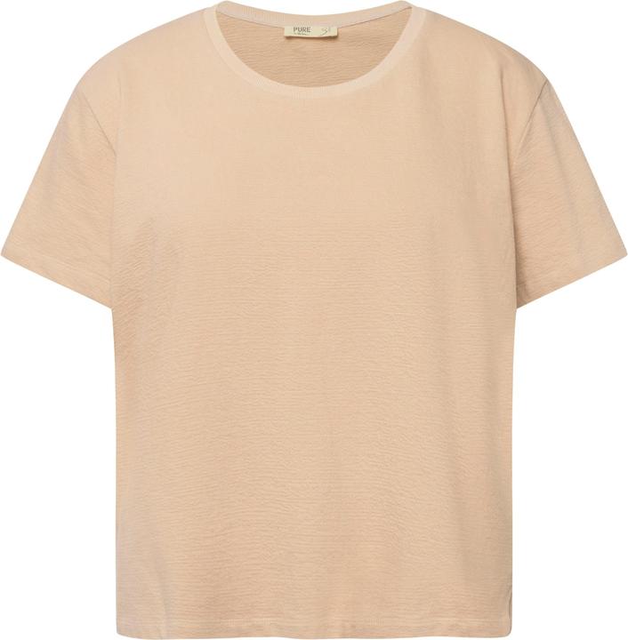 Immagine prodotto Ulla Popken T-shirt di cotone biologico con scollo a girocollo e mezze maniche (46, 48)