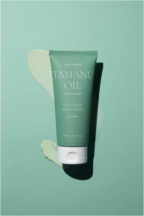 Immagine prodotto Rated Green Impacco lenitivo per il cuoio capelluto all'olio di Tamanu pressato a freddo (200 ml)