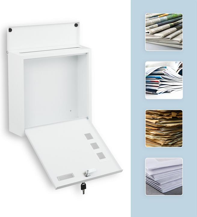 Actual product image Relaxdays Briefkasten mit Sichtfenster