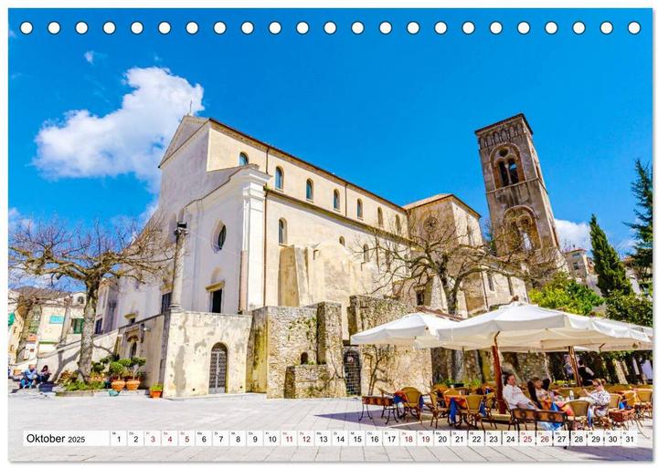 Produktbild Landschaften an der Amalfi Kste (Tischkalender 2025 DIN A5 quer), Monatskalender (A5, Deutsch)