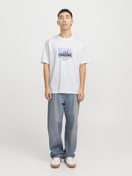 Actual product image Jack & Jones Jorvesterbro Picture Tee Ss Crew Neck Sn (M)