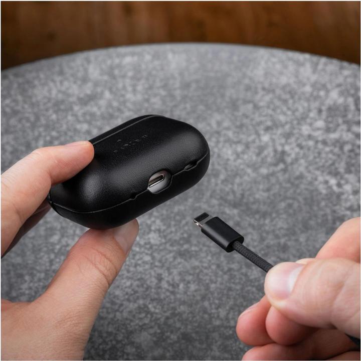 Image du produit Fixed PodsLeather pour Apple Airpods 3, noir
