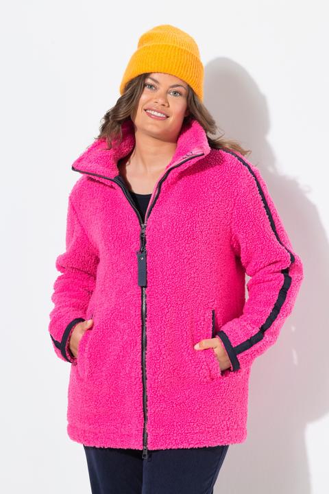 Image du produit Laurasøn Veste en polaire bouclée, col montant et manches longues (40)