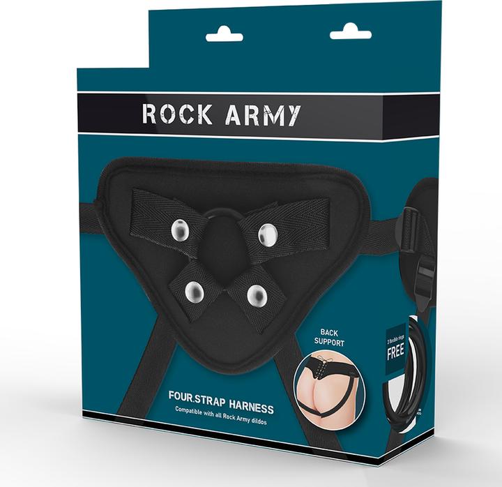Actual product image Rock Army Strap-On "Four Strap Harness" with corset fastening