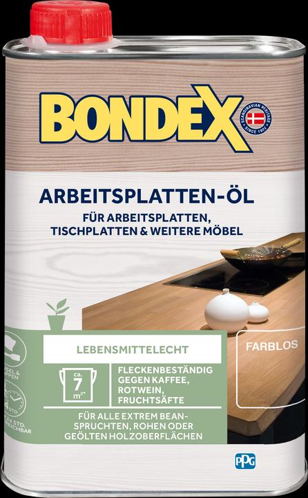 Image du produit Bondex Arbeitsplatten-Öl (Incolore, 0.25 l)