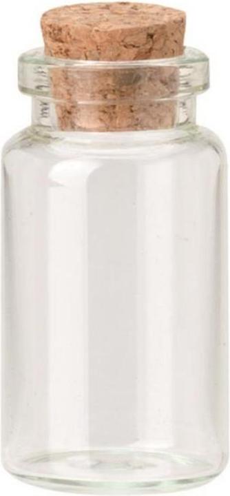 Actual product image Glorex Glass vial, 7ml 4,5x2cm, 3pcs.