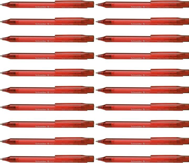 Produktbild Schneider Kugelschreiber Fave (Rot, 20x)