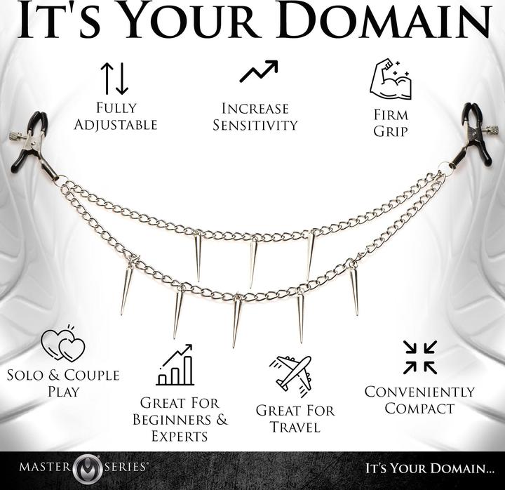 Produktbild Master Series Daggers - Double Chain Nipple Clamps