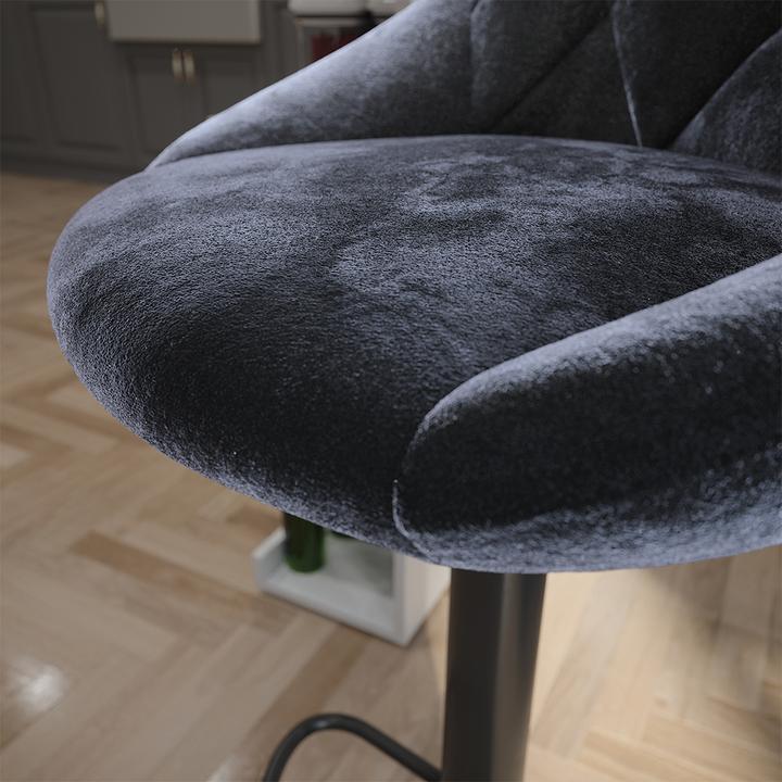 Produktbild Vicco Barhocker 2er Set Sena, Schwarz, 38.5 x 84 cm